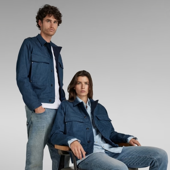 G-STAR RAW Unisex Utility Flap Pocket Jacket - US S - Picture 7 of 7
